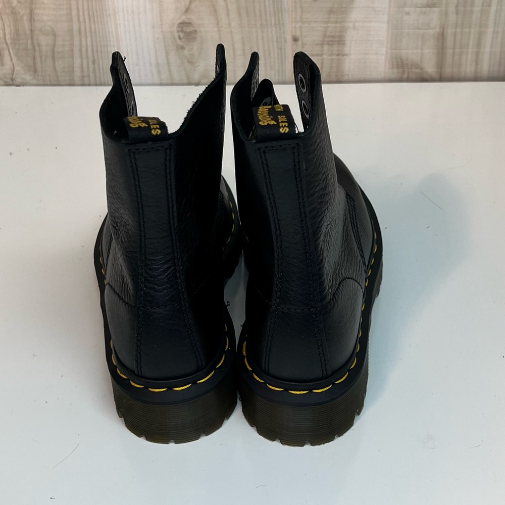 Dr. Martens 1460 Pascal Black Combat Moto Women's Boots Size 6 - Picture 4 of 9